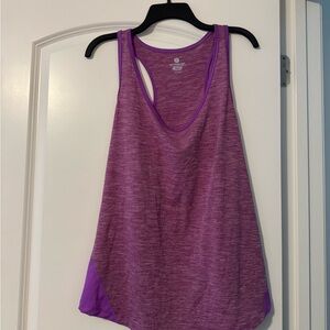 Old Navy Purple Heathered Racerback Tank Top